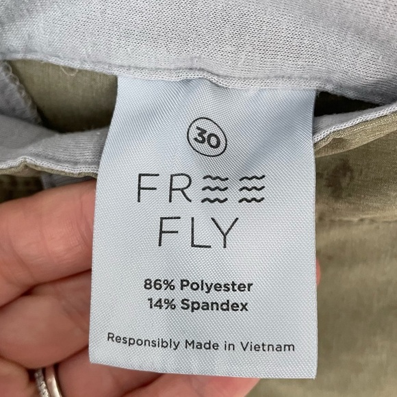 Free Fly Mens Quick Dry Flat Front Outdoor Shorts 7" Size 30 Gorpcore Casual. 15 - Picture 3 of 5